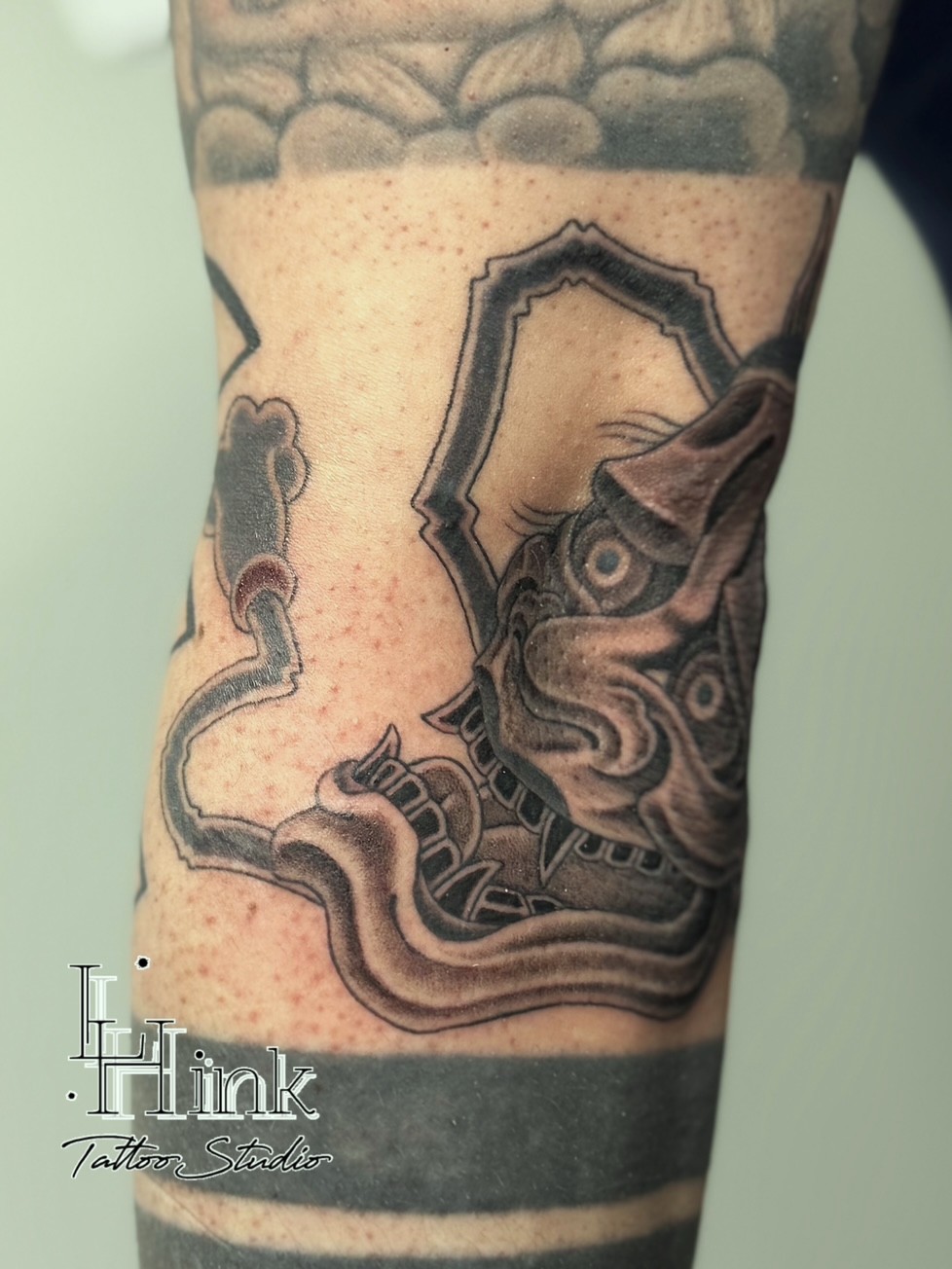 東京吉祥寺のタトゥースタジオLH ink Tattoo Studioで施術した 般若