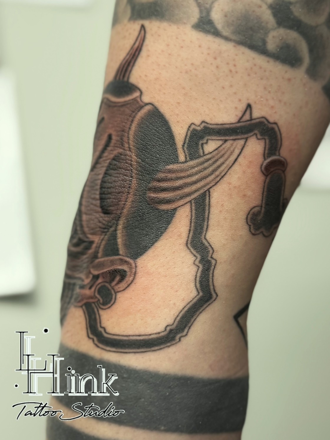 東京吉祥寺のタトゥースタジオLH ink Tattoo Studioで施術した 般若