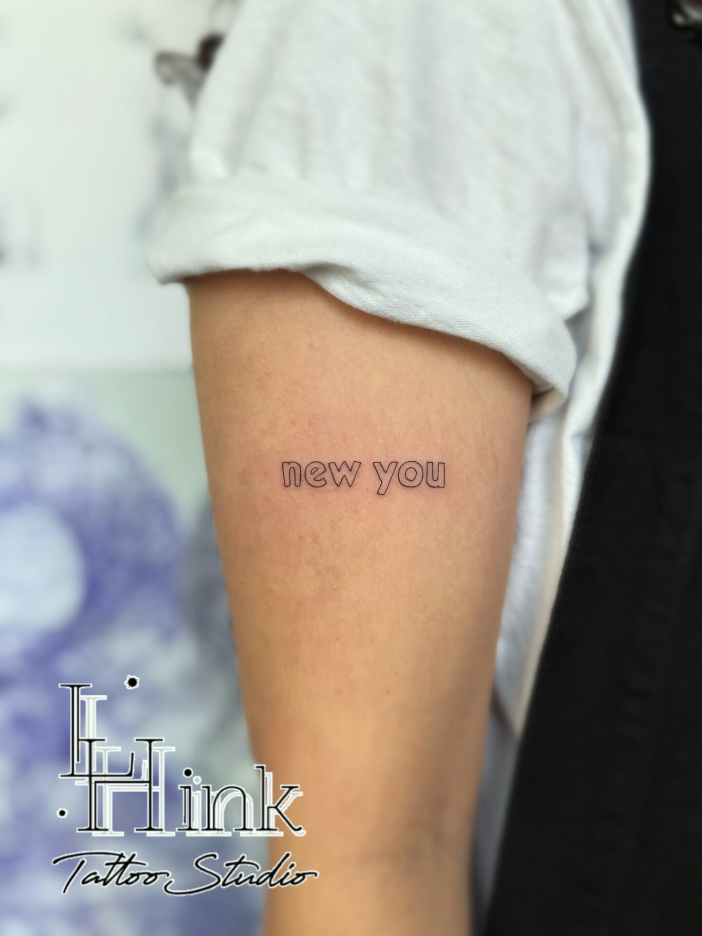 東京吉祥寺のタトゥースタジオLH ink Tattoo Studioで施術した レタリングタトゥー