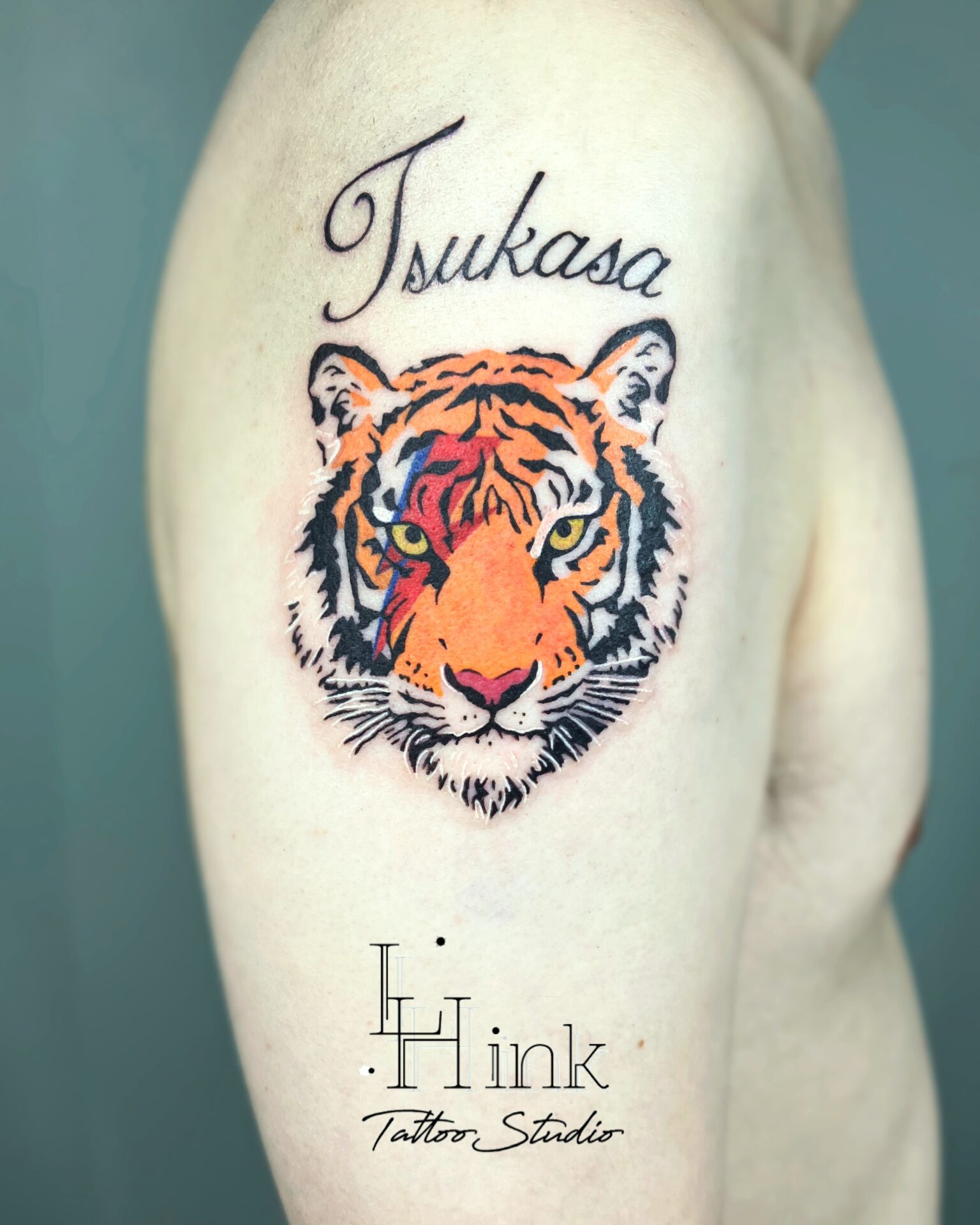 東京吉祥寺のタトゥースタジオLH ink Tattoo Studioで施術した David.T.Bowie