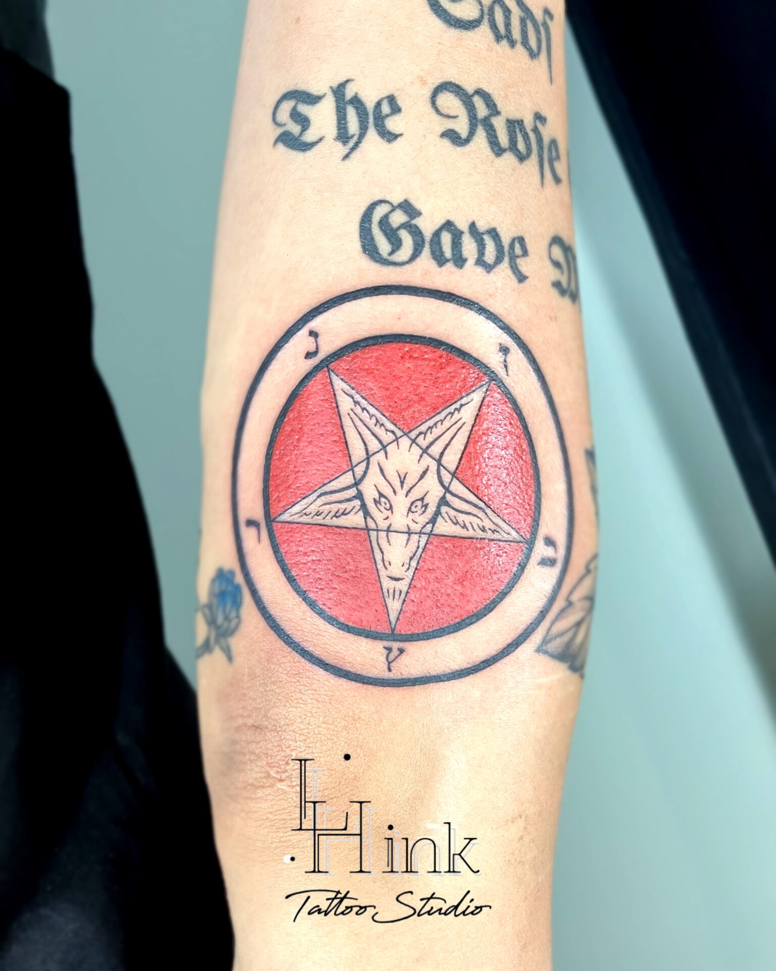 東京吉祥寺のタトゥースタジオLH ink Tattoo Studioで施術した Baphomet