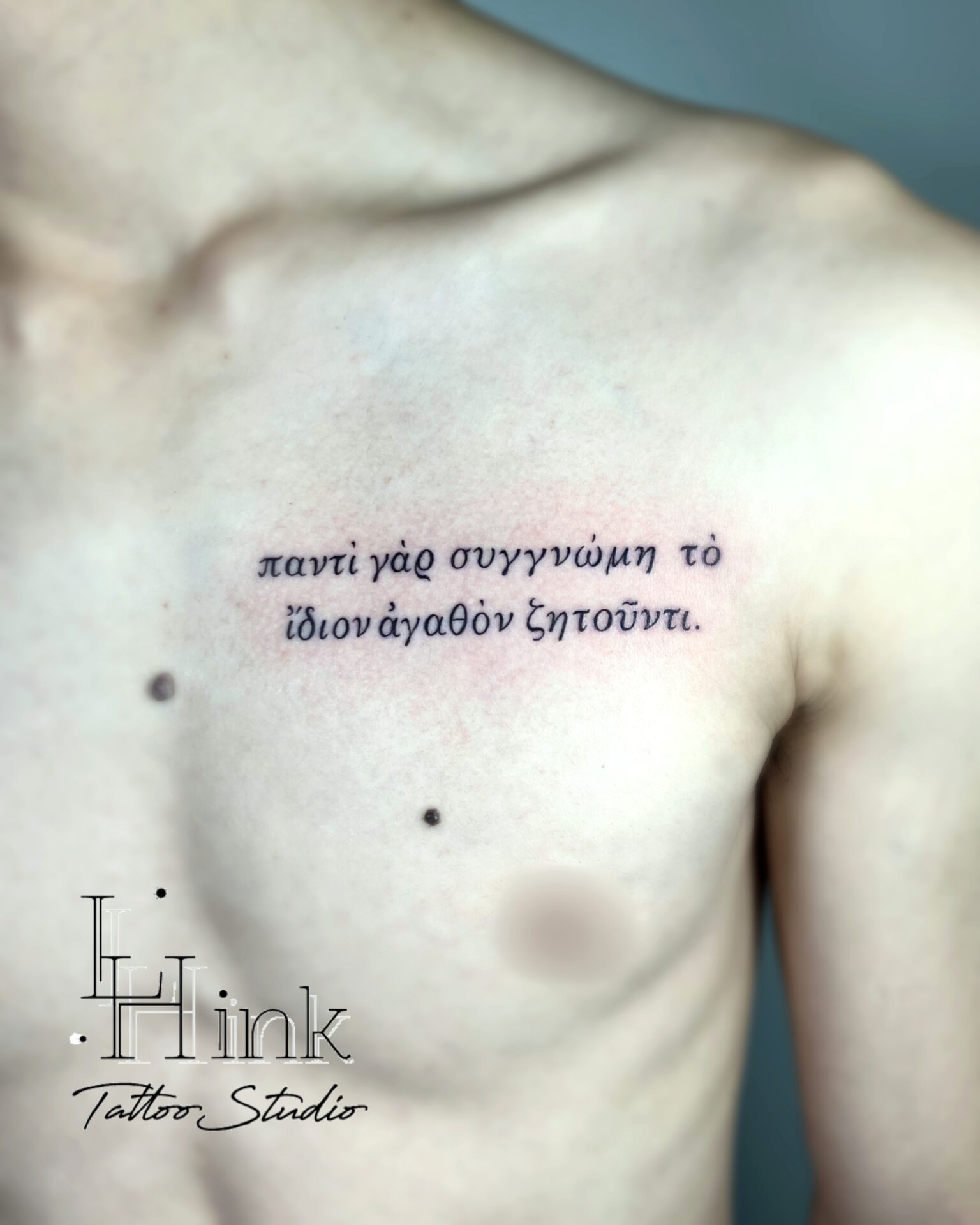 東京吉祥寺のタトゥースタジオLH ink Tattoo Studioで施術した レタリングタトゥー