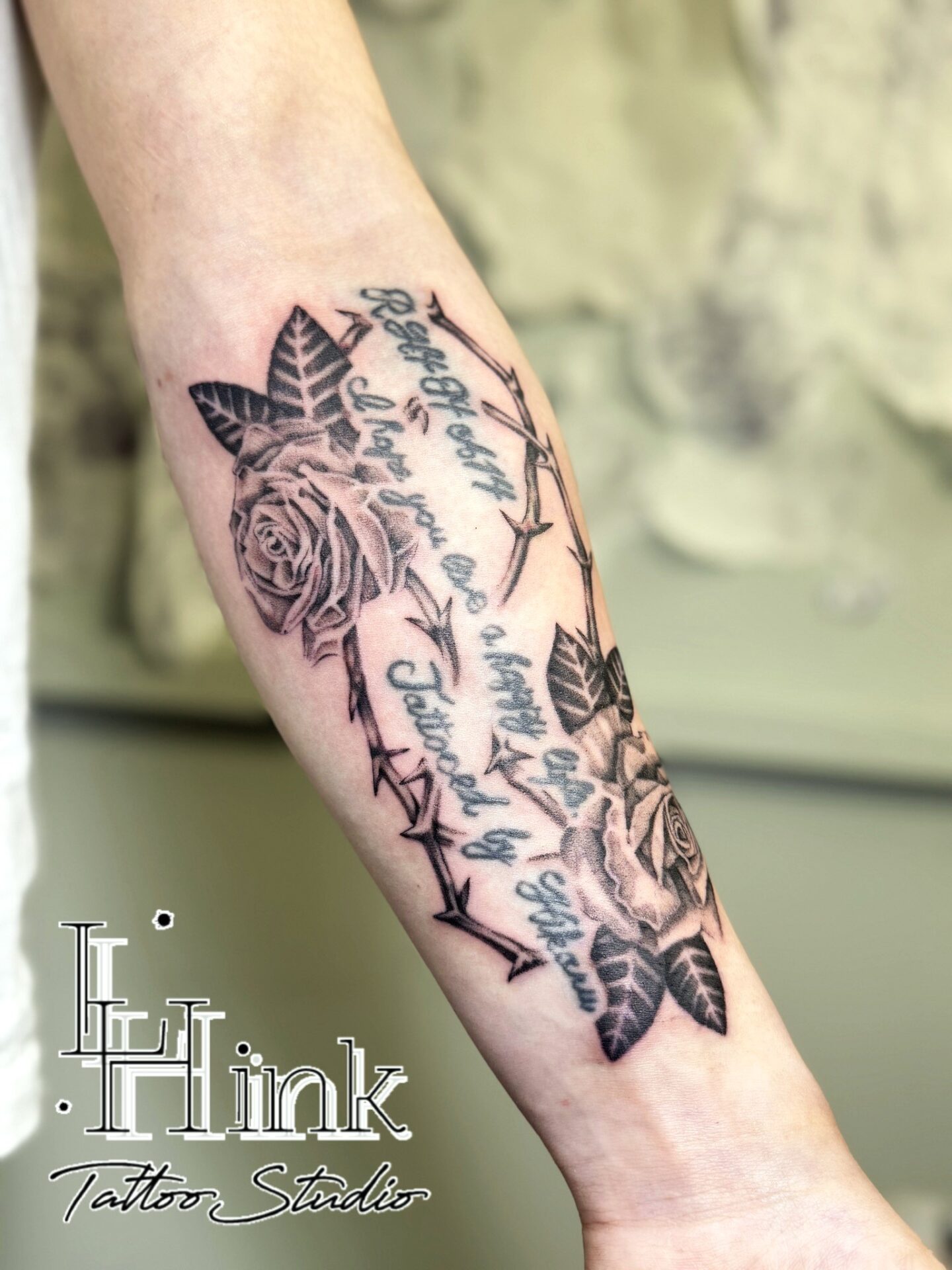 東京吉祥寺のタトゥースタジオLH ink Tattoo Studioで施術した Rose