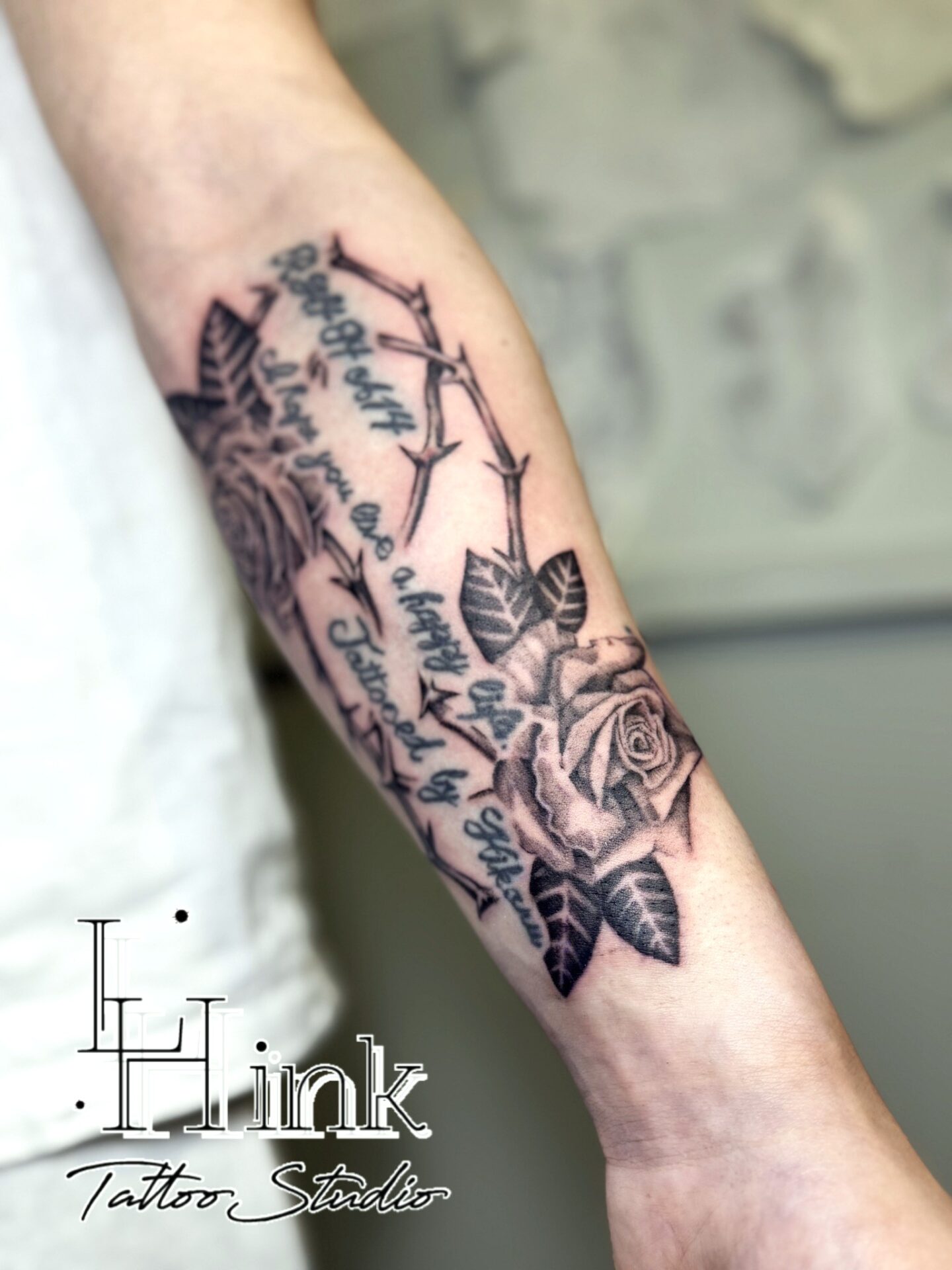 東京吉祥寺のタトゥースタジオLH ink Tattoo Studioで施術した Rose