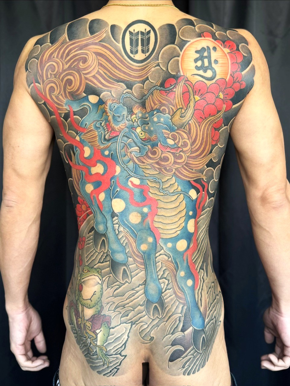 東京吉祥寺のタトゥースタジオLH ink Tattoo Studioで施術した 麒麟