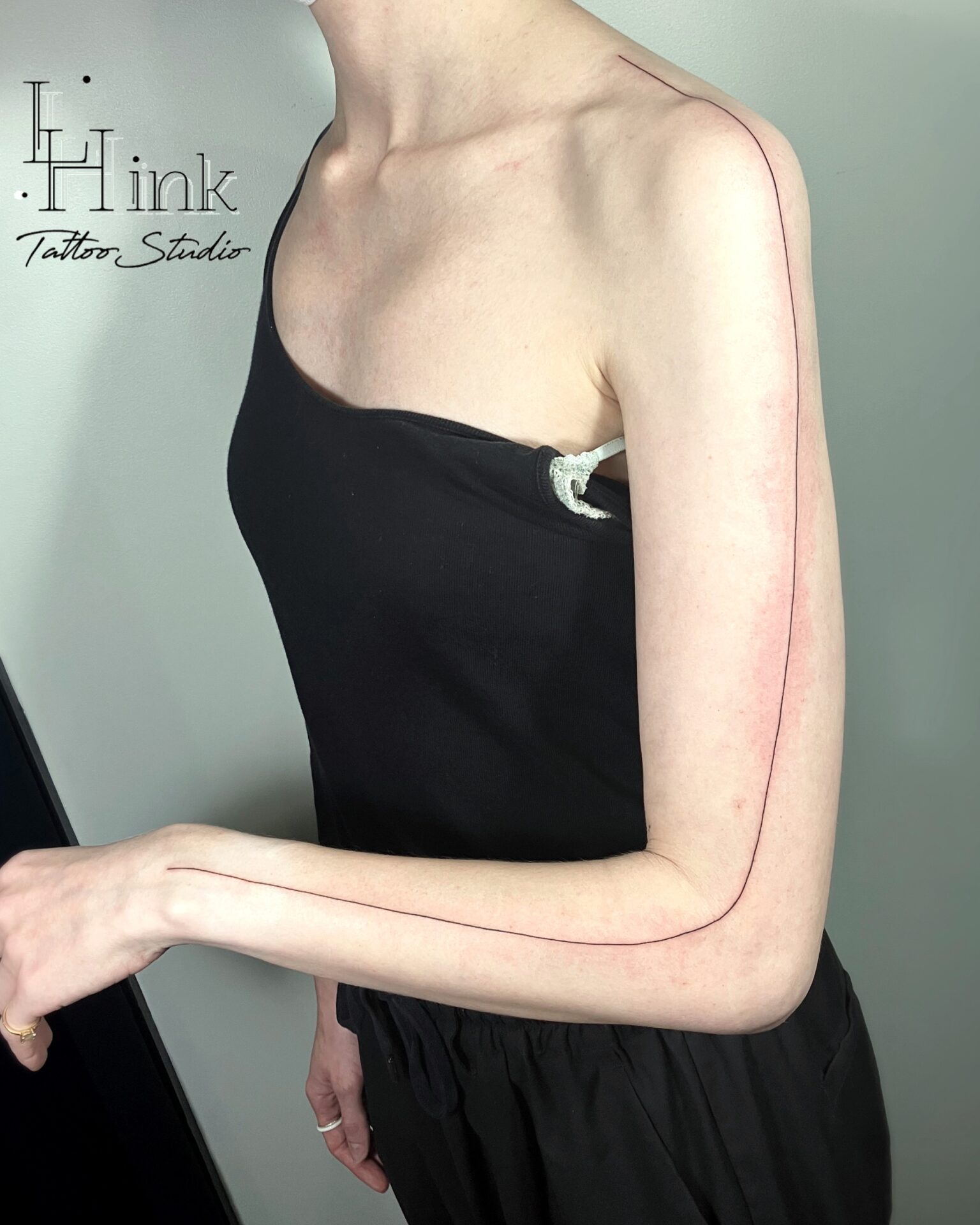 東京吉祥寺のタトゥースタジオLH ink Tattoo Studioで施術した line