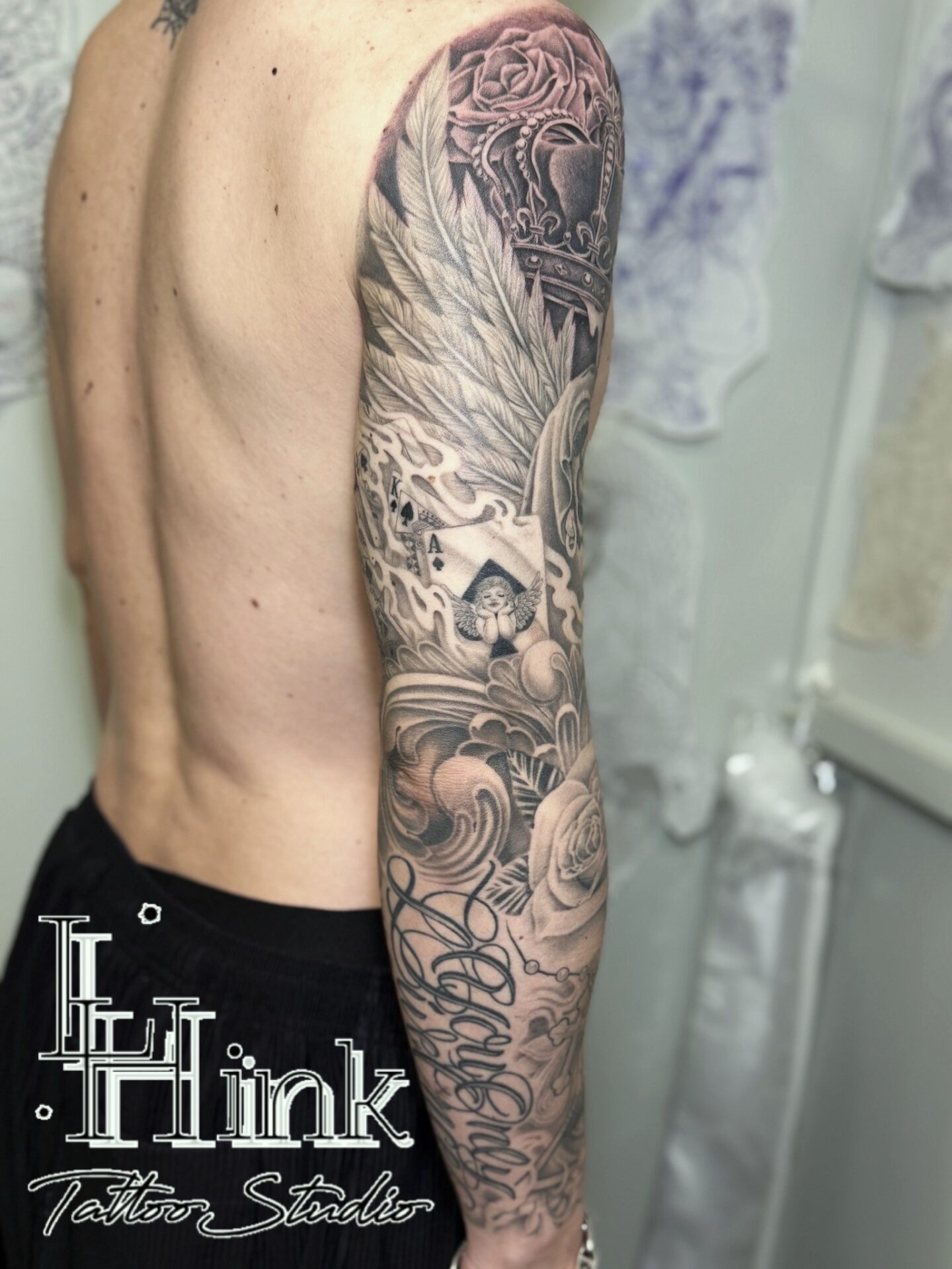 東京吉祥寺のタトゥースタジオLH ink Tattoo Studioで施術した オリジナルチカーノタトゥー