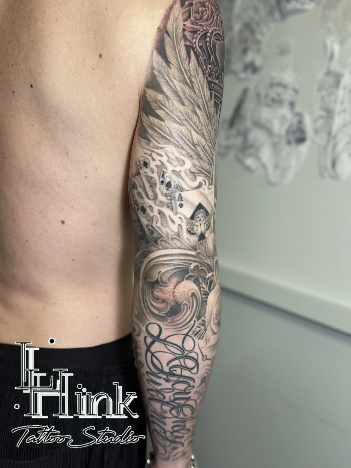 東京吉祥寺のタトゥースタジオLH ink Tattoo Studioで施術した オリジナルチカーノタトゥー