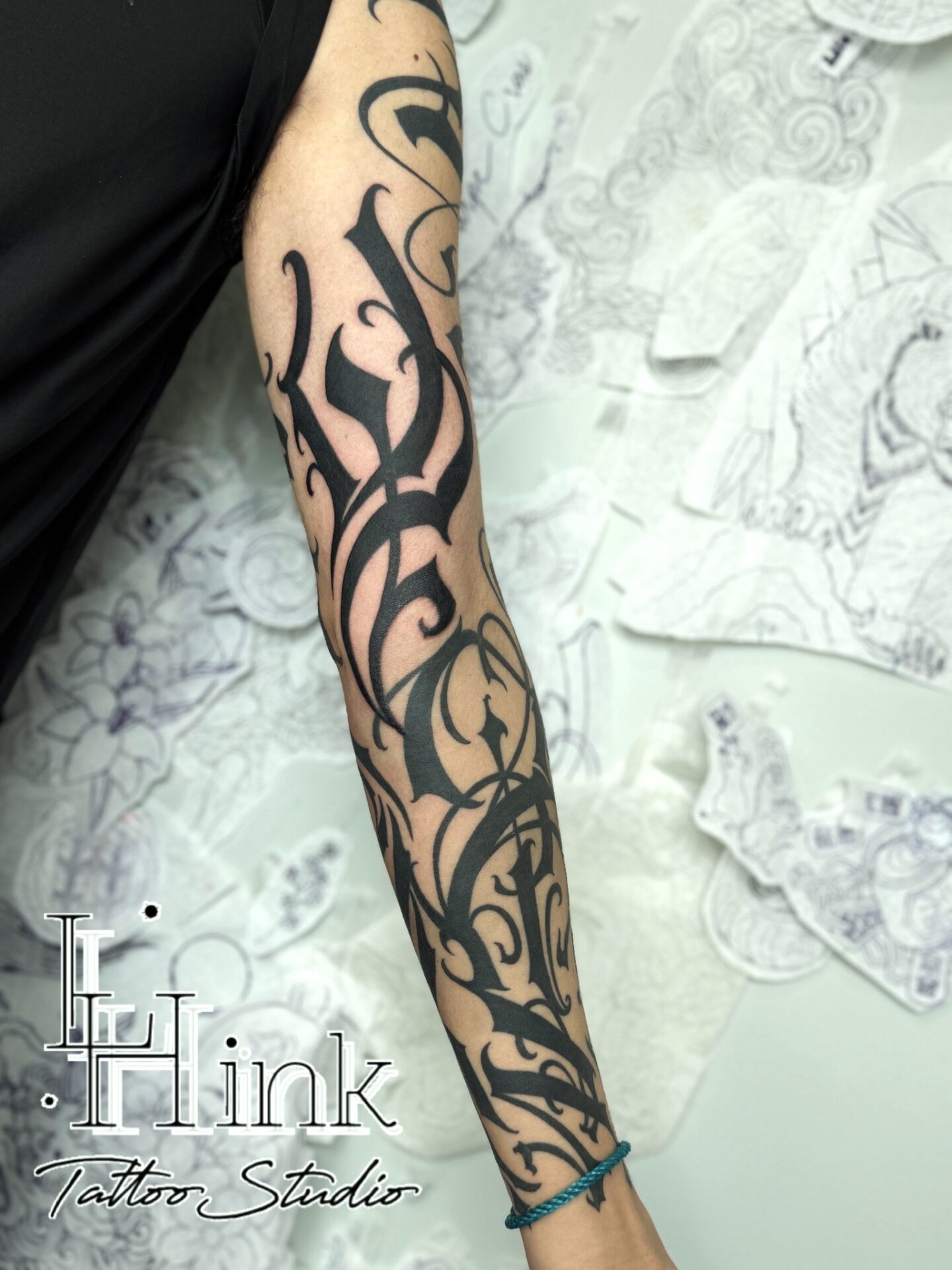 東京吉祥寺のタトゥースタジオLH ink Tattoo Studioで施術した バイカートライバル