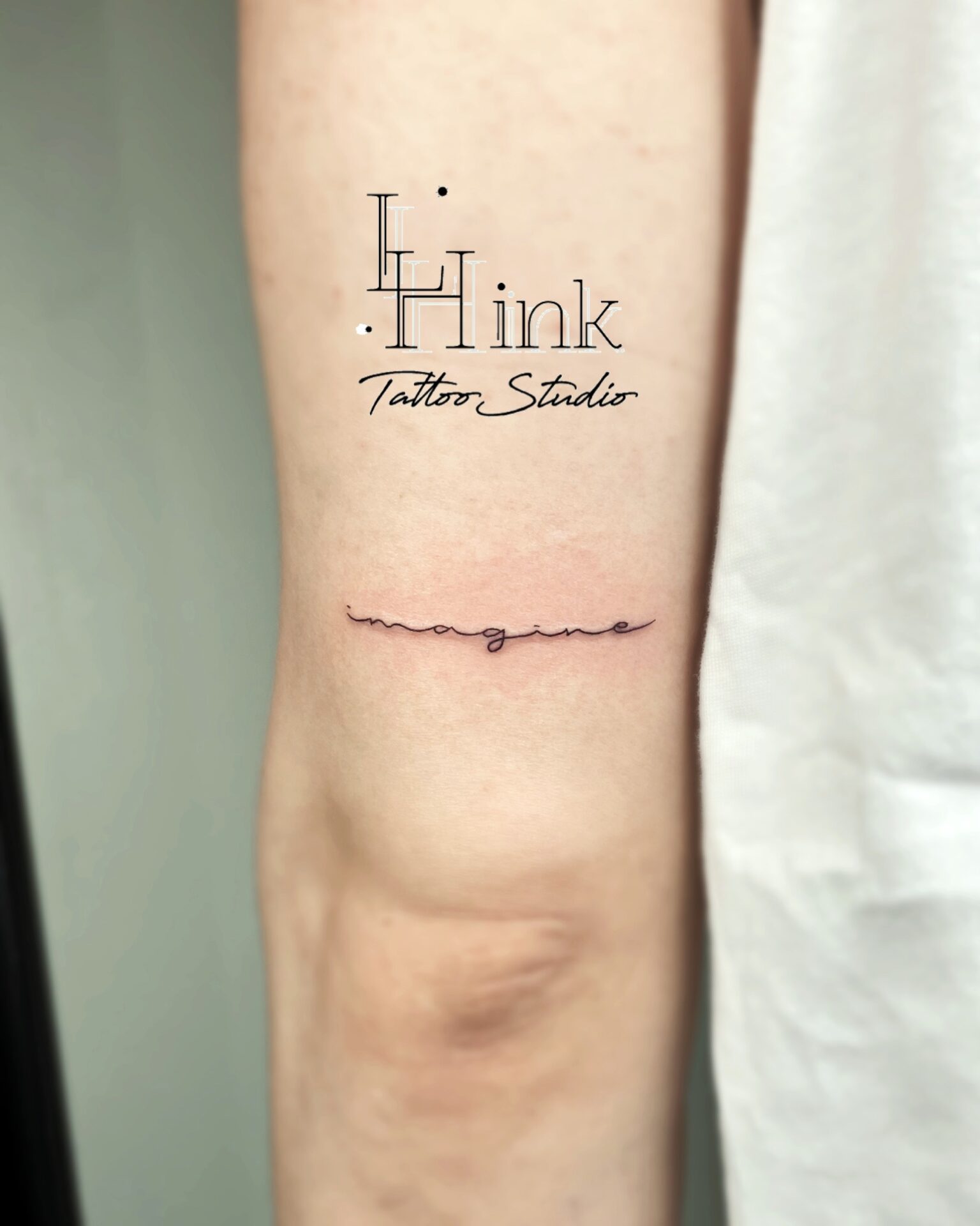 東京吉祥寺のタトゥースタジオLH ink Tattoo Studioで施術した レタリングタトゥー
