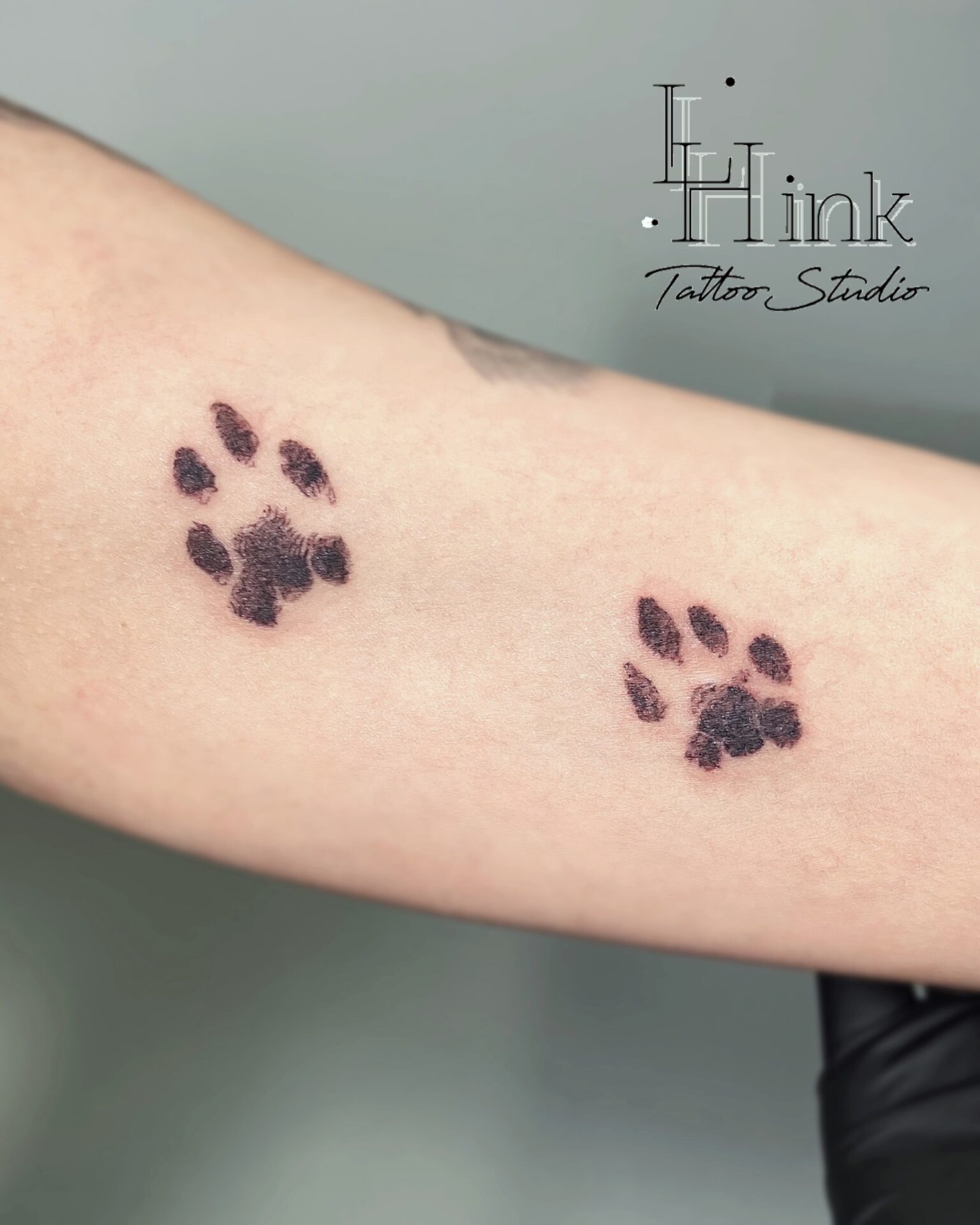 東京吉祥寺のタトゥースタジオLH ink Tattoo Studioで施術した 愛猫の肉球