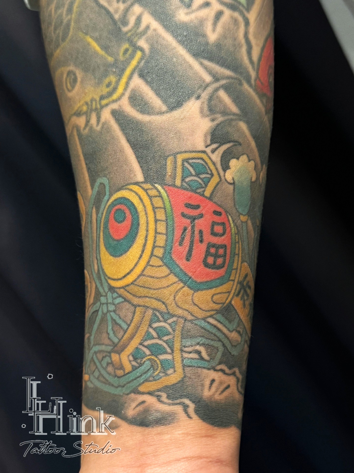 東京吉祥寺のタトゥースタジオLH ink Tattoo Studioで施術した 縁起物