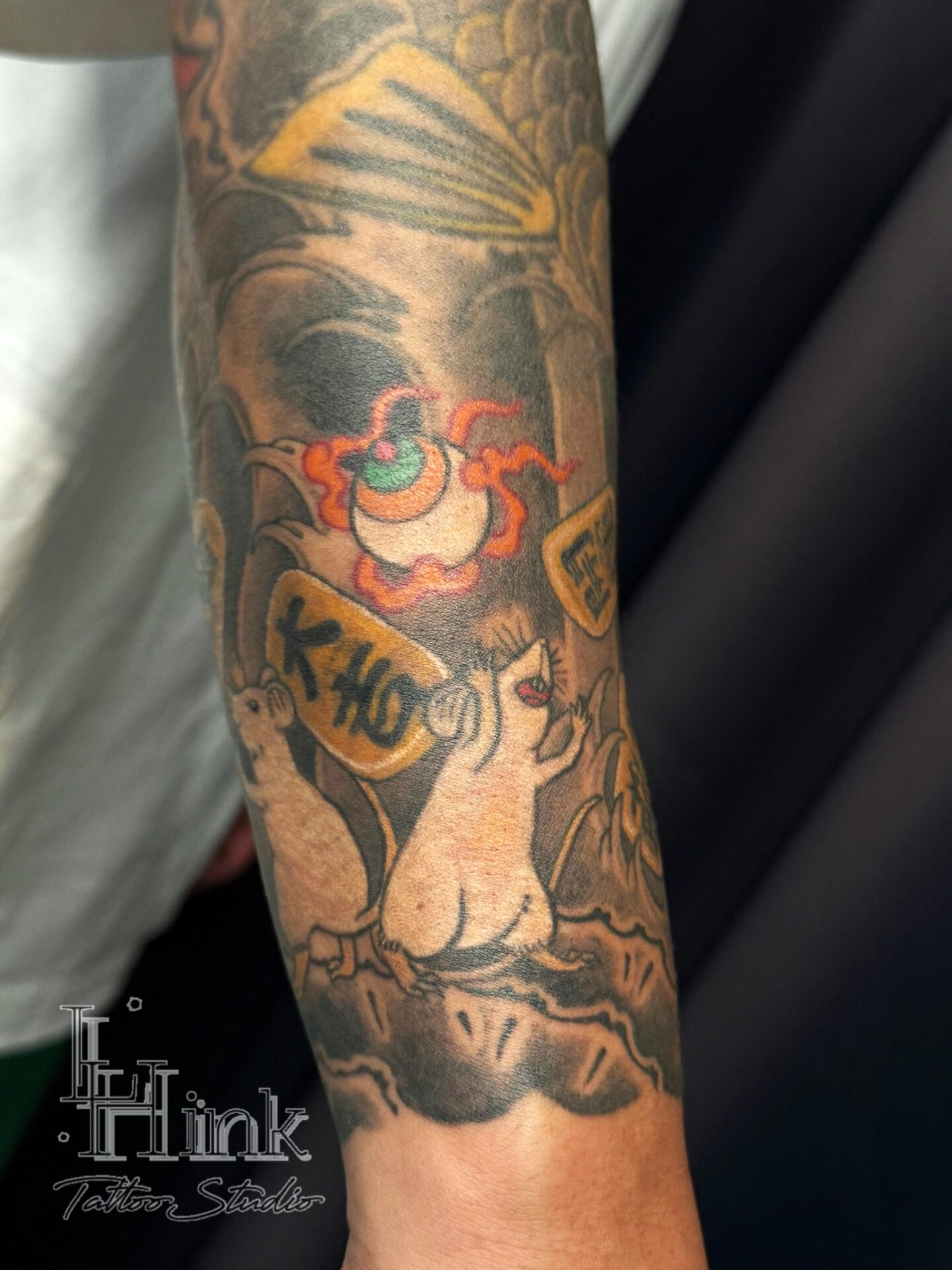 東京吉祥寺のタトゥースタジオLH ink Tattoo Studioで施術した 縁起物