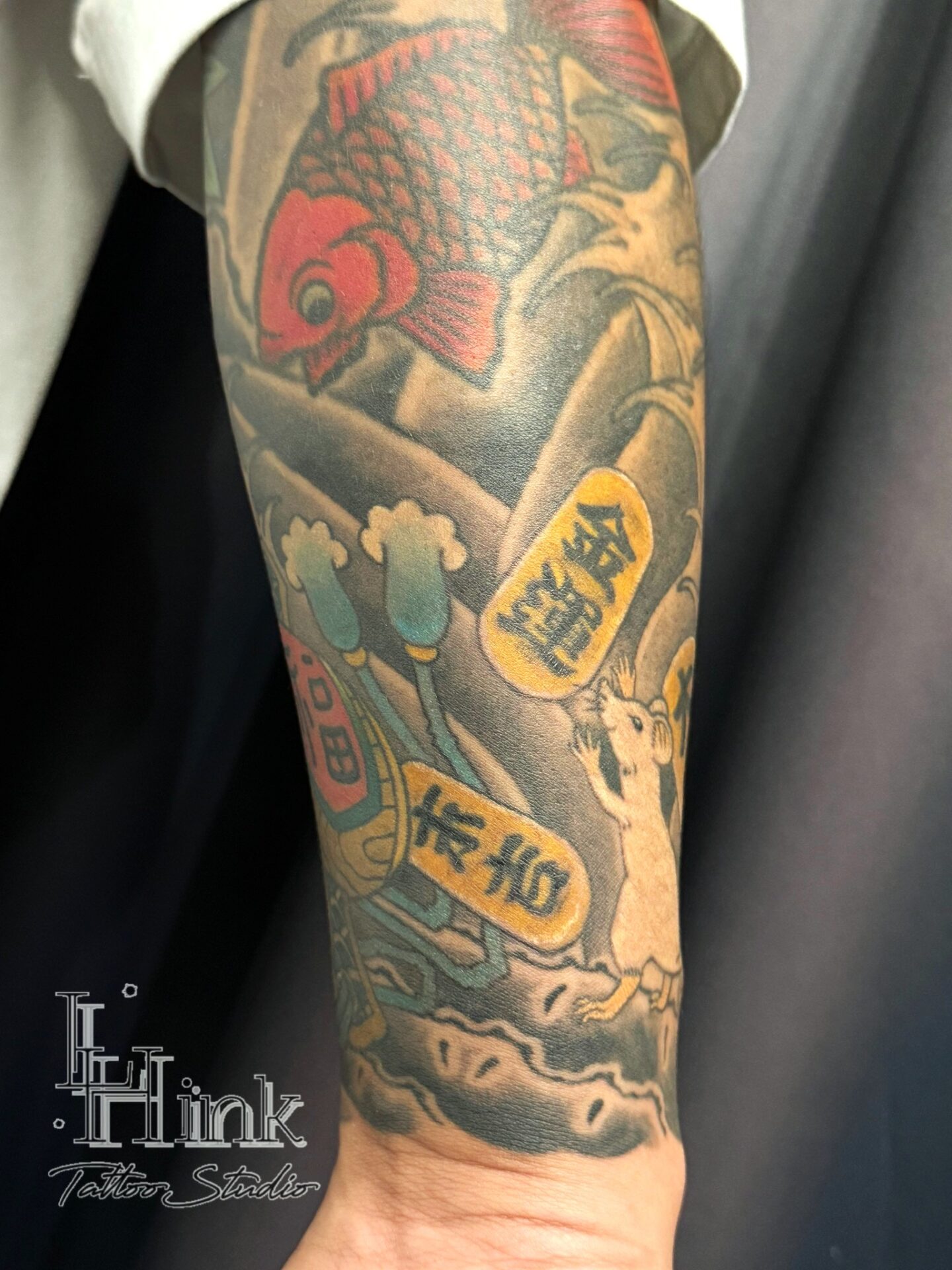 東京吉祥寺のタトゥースタジオLH ink Tattoo Studioで施術した 縁起物