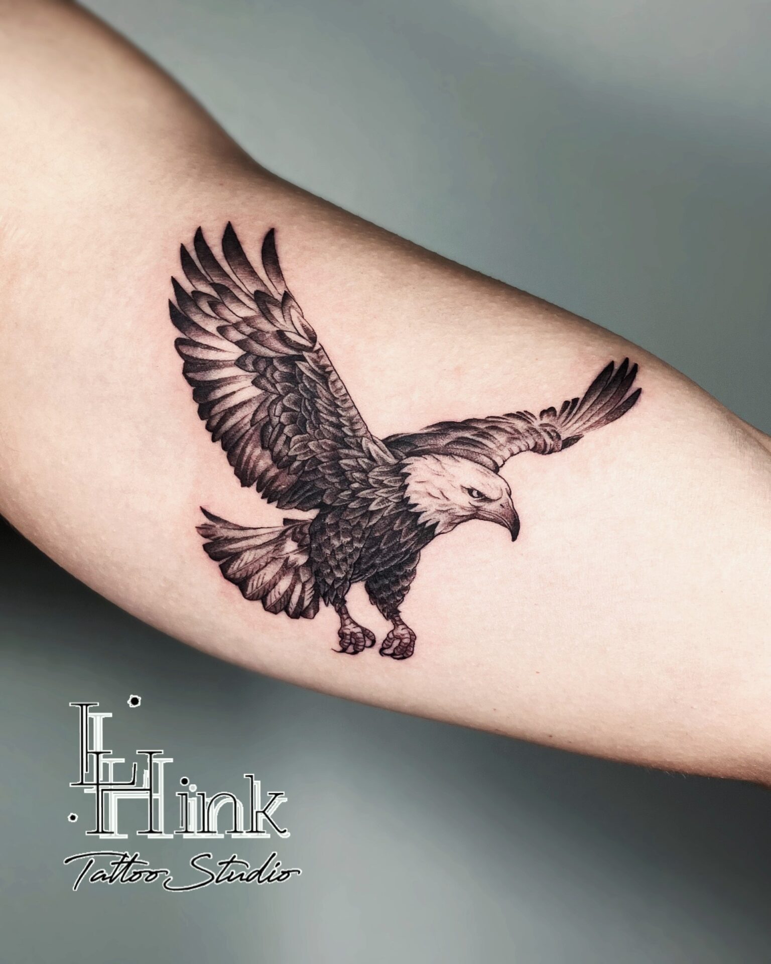 東京吉祥寺のタトゥースタジオLH ink Tattoo Studioで施術した Eagle