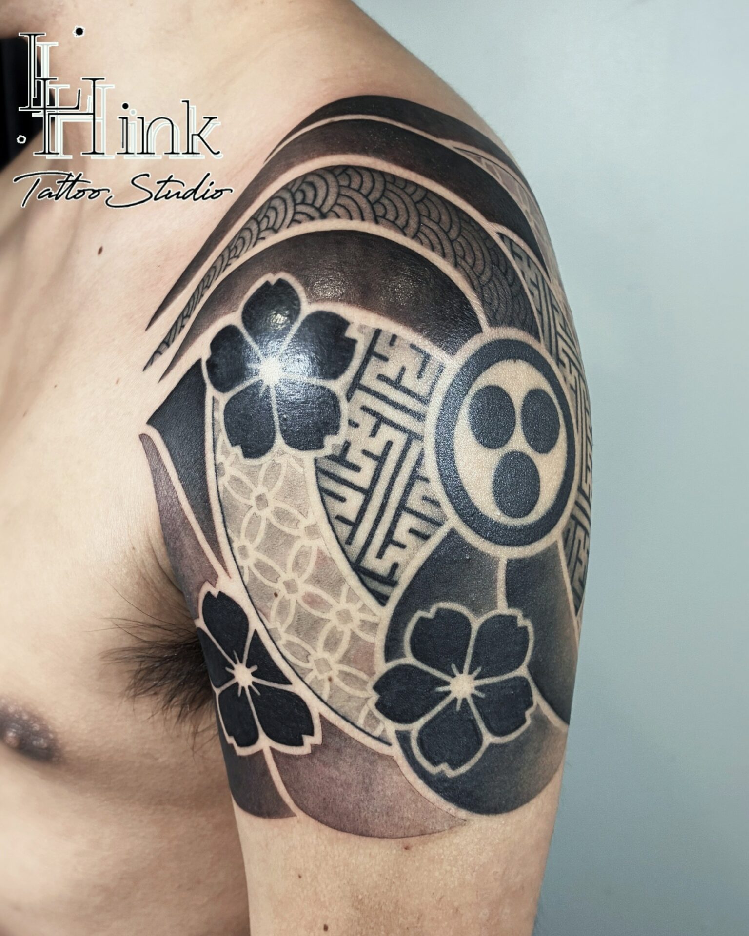 東京吉祥寺のタトゥースタジオLH ink Tattoo Studioで施術した 和柄