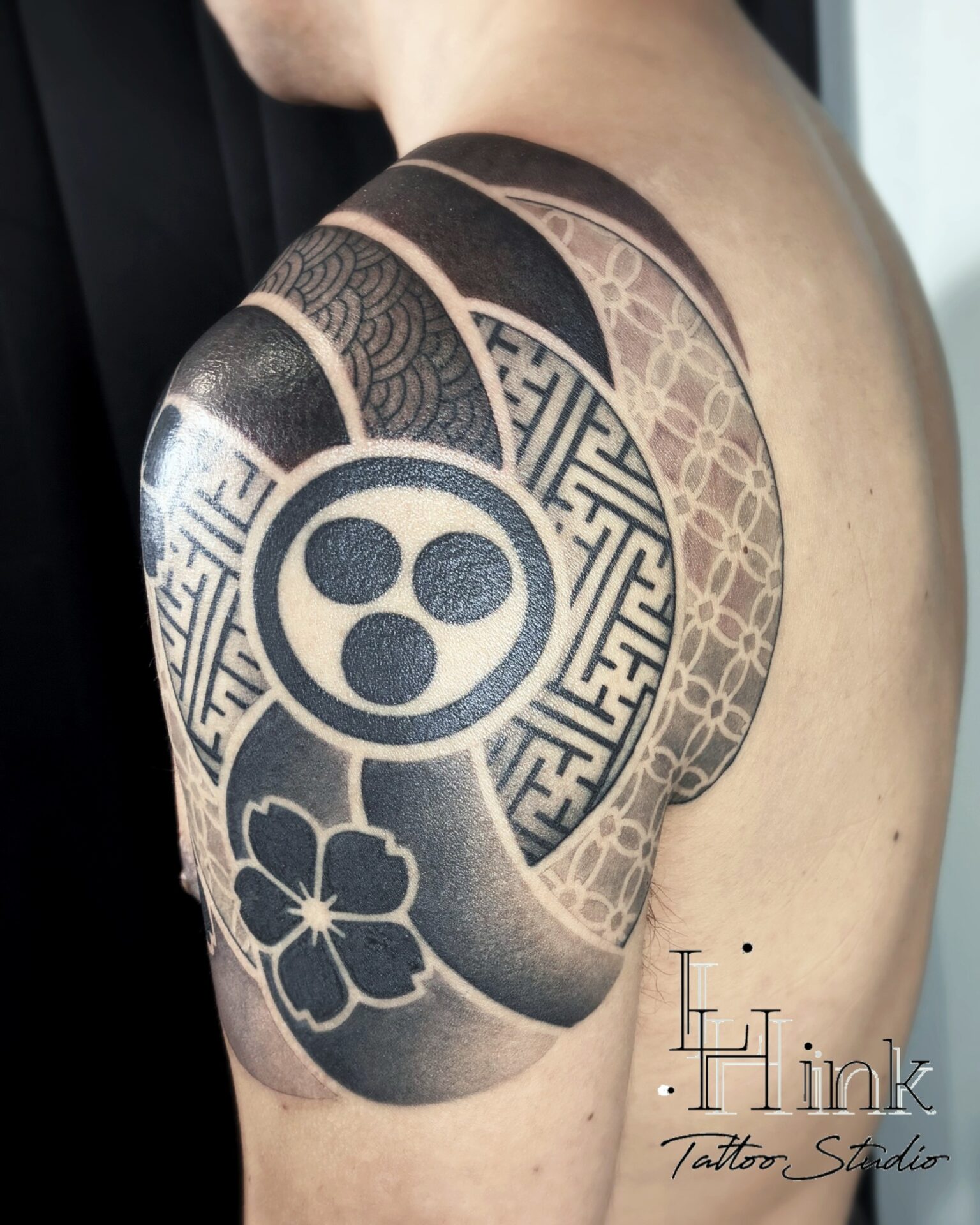 東京吉祥寺のタトゥースタジオLH ink Tattoo Studioで施術した 和柄