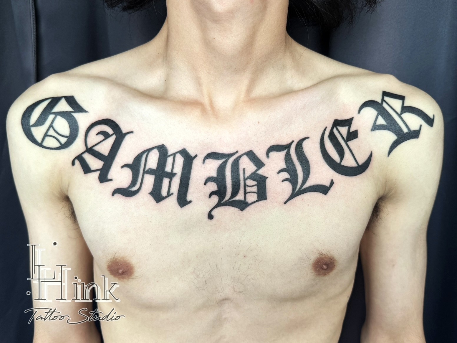 東京吉祥寺のタトゥースタジオLH ink Tattoo Studioで施術した Lettering Tattoo